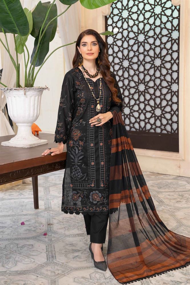 Meharma Vol-1 3pc Unstitched Ethnic Wear - Fusion of Tradition and Modernity