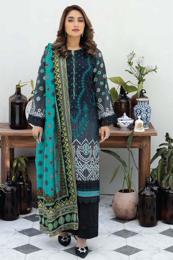ZAR 24 Embroidered Fabric - Unstitched Set