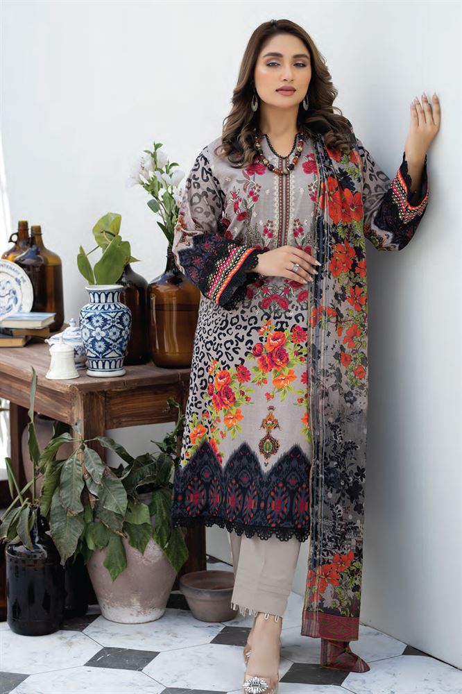 ZAR 24 Unstitched Dress Fabric - Traditional and Trendy