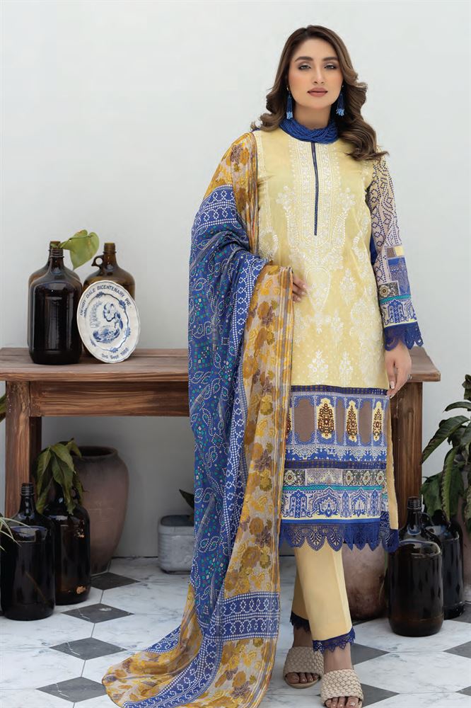 ZAR 24 Ethnic Wear Ensemble - Unstitched Perfection