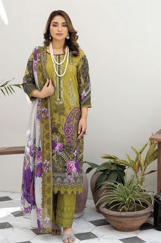ZAR 24 Embellished Dress Material - Unstitched Grace