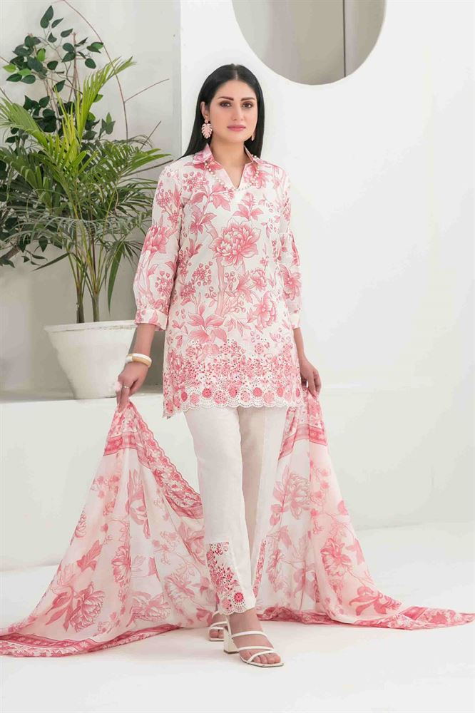 Gulposh Unstitched Collection - Timeless Floral Elegance in Ethnic Attire