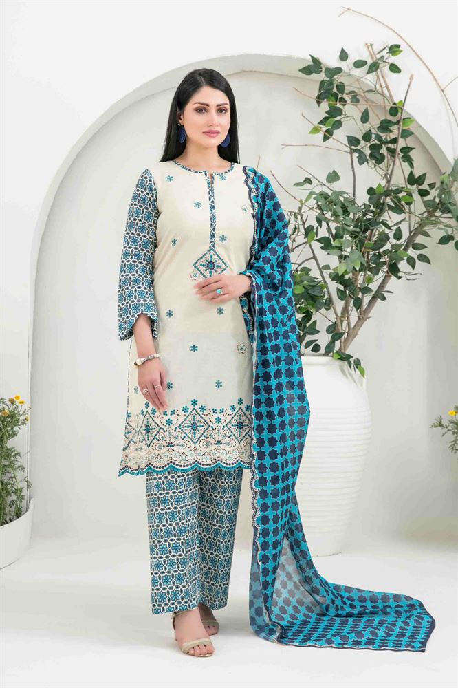 Gulposh Unstitched Dress Fabric - Traditional Charm with Contemporary Flair