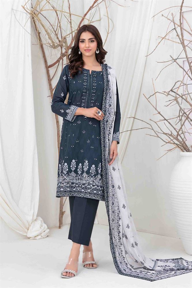 Lamiyah 3pc Unstitched Collection - Exquisite Embroidery