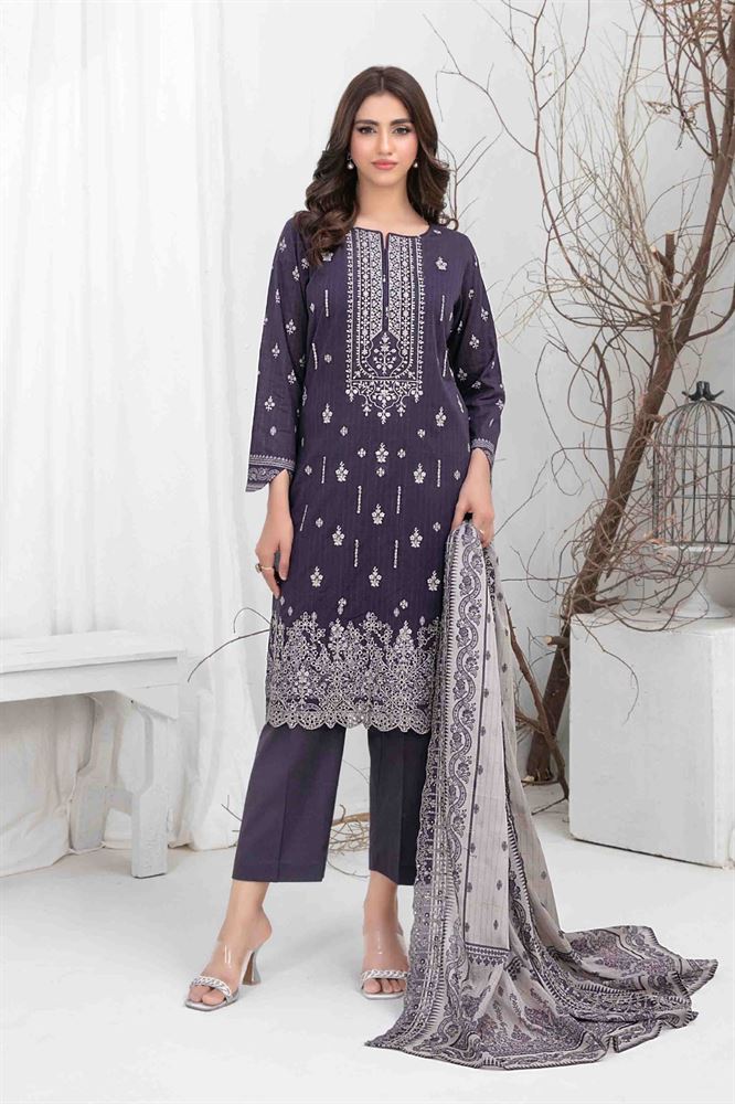 Lamiyah 3pc Unstitched Collection - Luxurious Fabric Blend