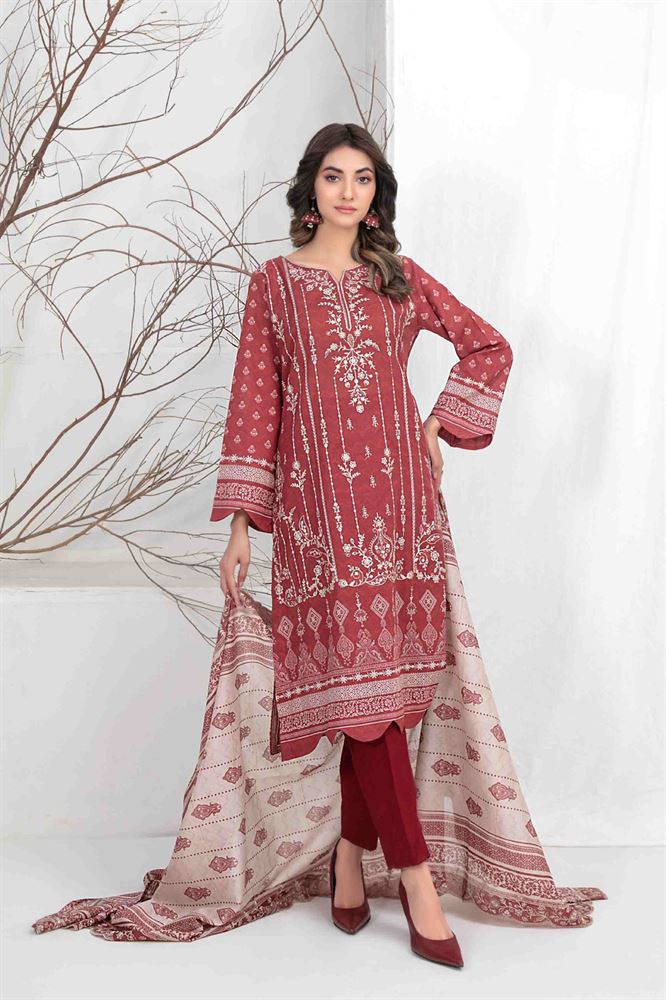 Lamiyah 3pc Unstitched Collection - Timeless Designs