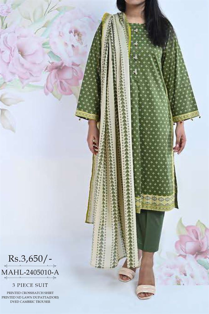 Mizaj Summer 3pc Unstitched Vol-2 Collection - Refreshing Styles for Your Summer Wardrobe