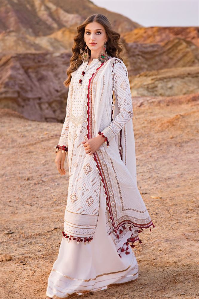 Chic Chunari 24 Women's Unstitched Suit - Fusion of Tradition and Modernity