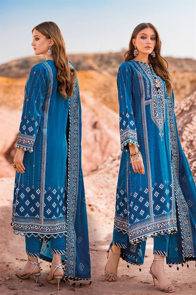 Chic Chunari 24 Women's Unstitched Suit - Fusion of Tradition and Modernity