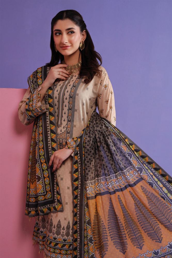 Rameen 3Pc Unstitched Collection - Vibrant Colors - Fashionable Attire