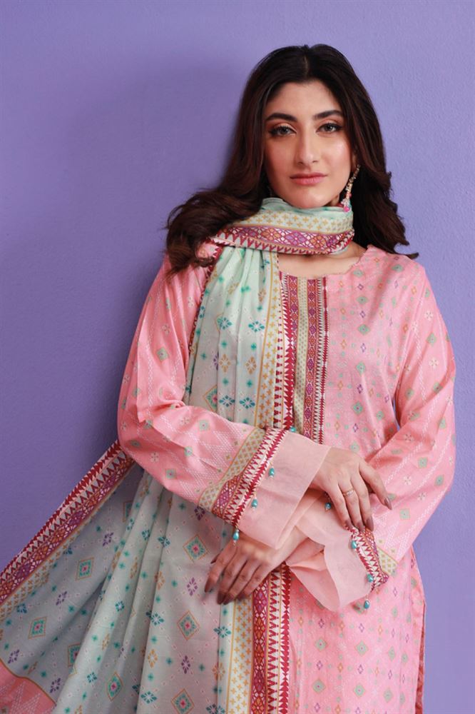 Rameen 3Pc Unstitched Collection - Traditional Elegance - Women's Clothing