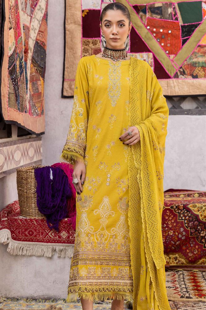 Basar 3pc Unstitched Collection - Luxurious Fabric Ensemble