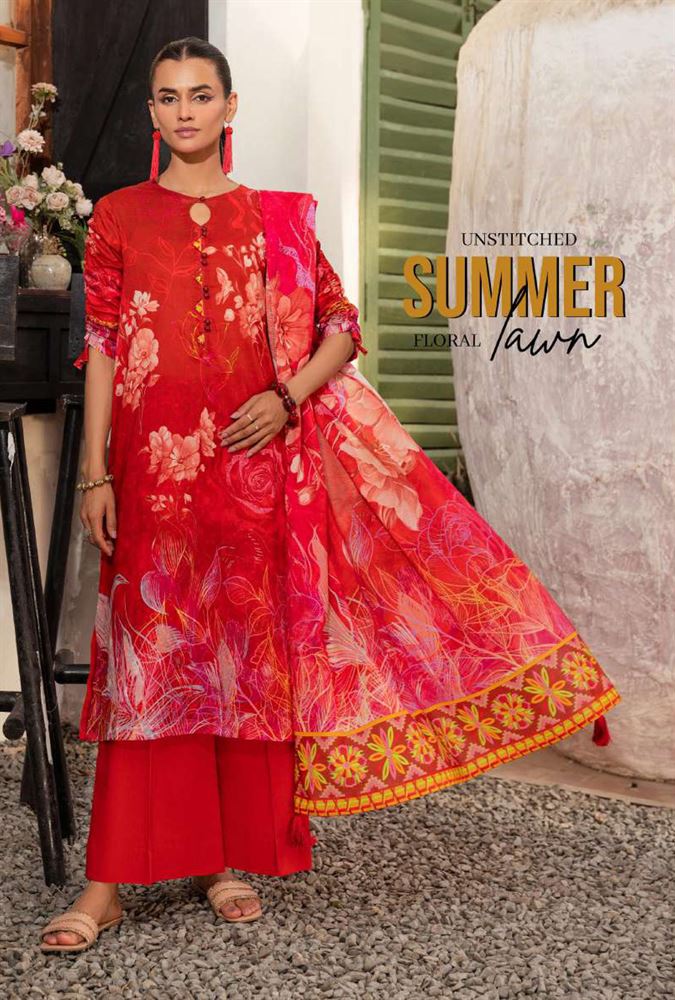 Aimal Vol-1 Unstitched Fabric Set - Contemporary Ethnic Fashion
