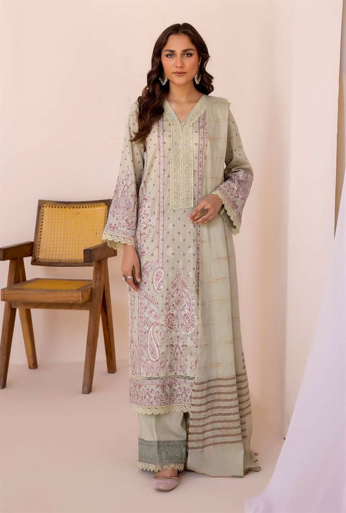 Missouri 3pc Unstitched Suit - Contemporary Glamour
