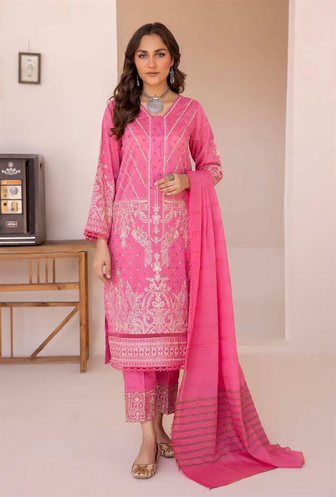 Missouri Unstitched Dress Material - Classic Elegance