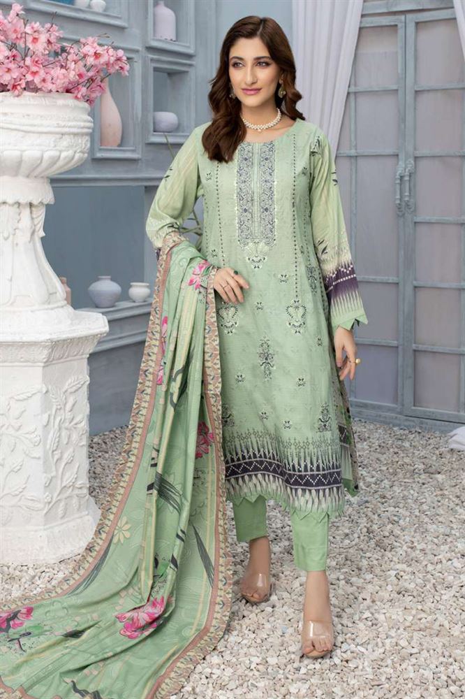 Khomash Digital Printed Embroidered lawn Collection By Schick