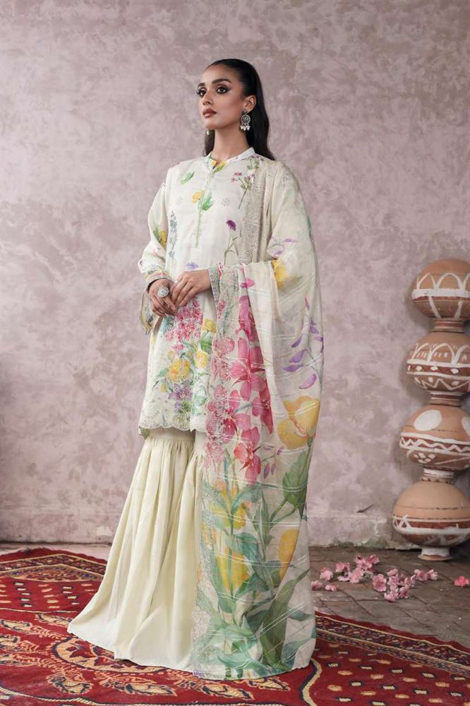 Mishaal 3Pc Vol-10 Unstitched Collection - Contemporary Elegance