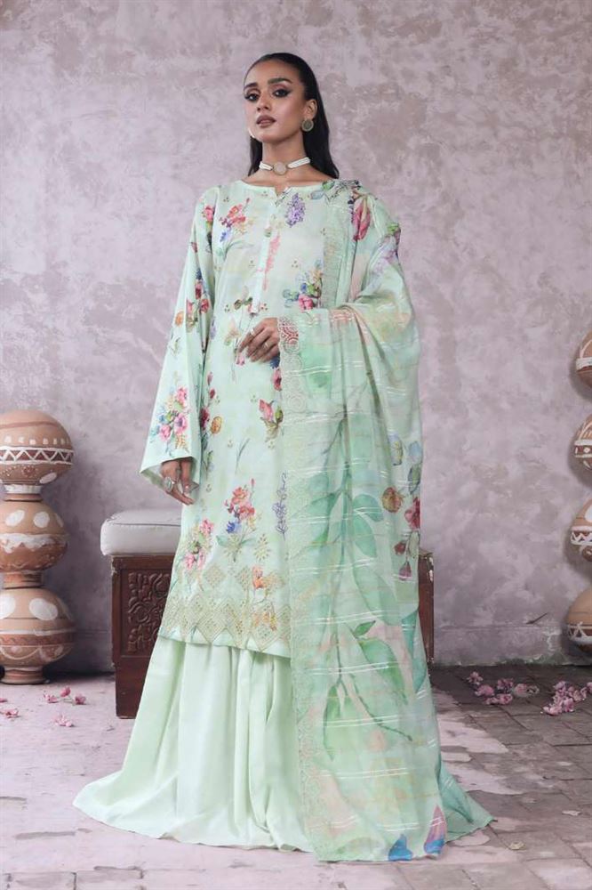 Mishaal 3Pc Vol-10 Unstitched Collection - Versatile and Trendsetting