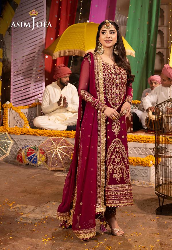 Chamak Dhamak 3pc Unstitched Suit - Versatile Elegance for Every Celebration