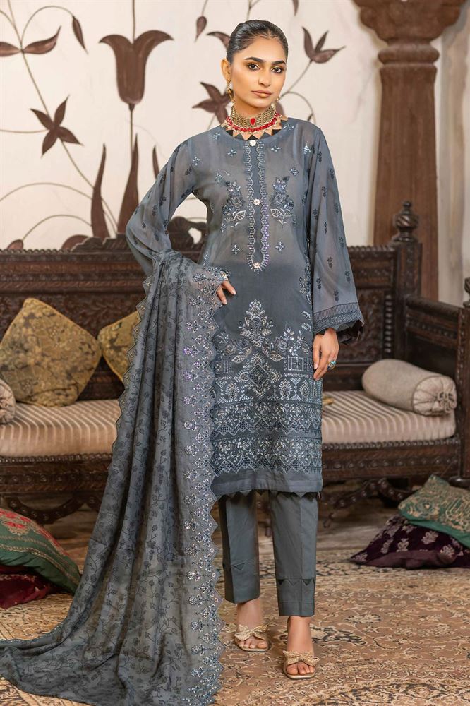 Elegant Unstitched Attire - Noor e Jahan 3pc Collection for Timeless Fashion