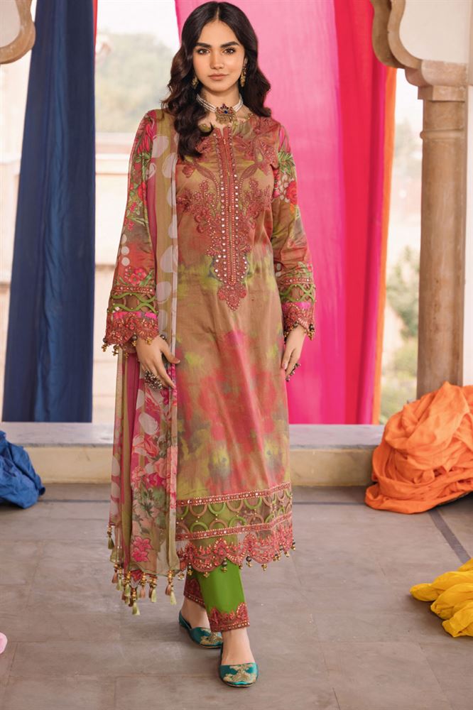 Chunri 3pc Unstitched Collection - Vibrant Ethnic Wear Set