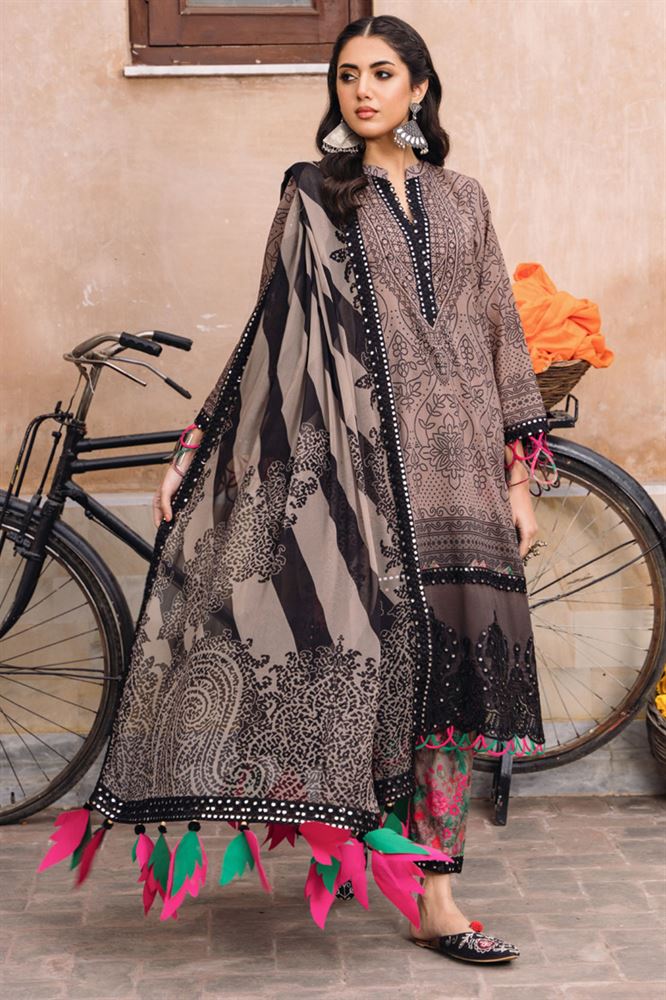 Chunri Print Dress Material - Unstitched Ethnic Attire