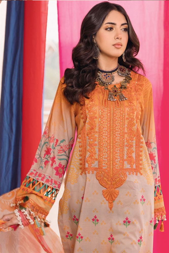 Chunri Patterned Apparel - 3pc Unstitched Collection