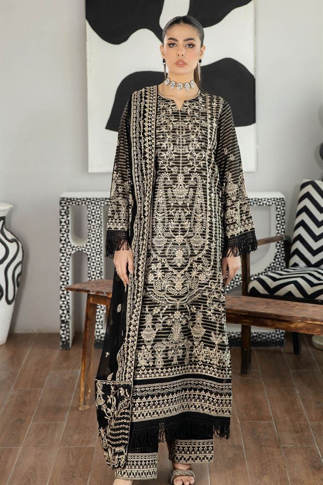 Jahan Ara Ethnic Wear Ensemble - Unstitched Perfection