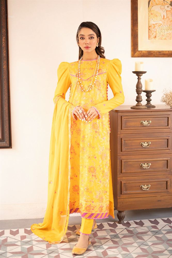 Bella Breez 3pc Unstitched Collection - Luxurious Fabric