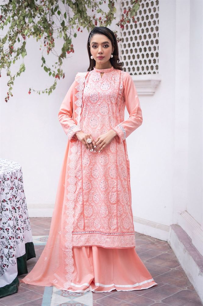 Bella Breez 3pc Unstitched Collection - Intricate Patterns