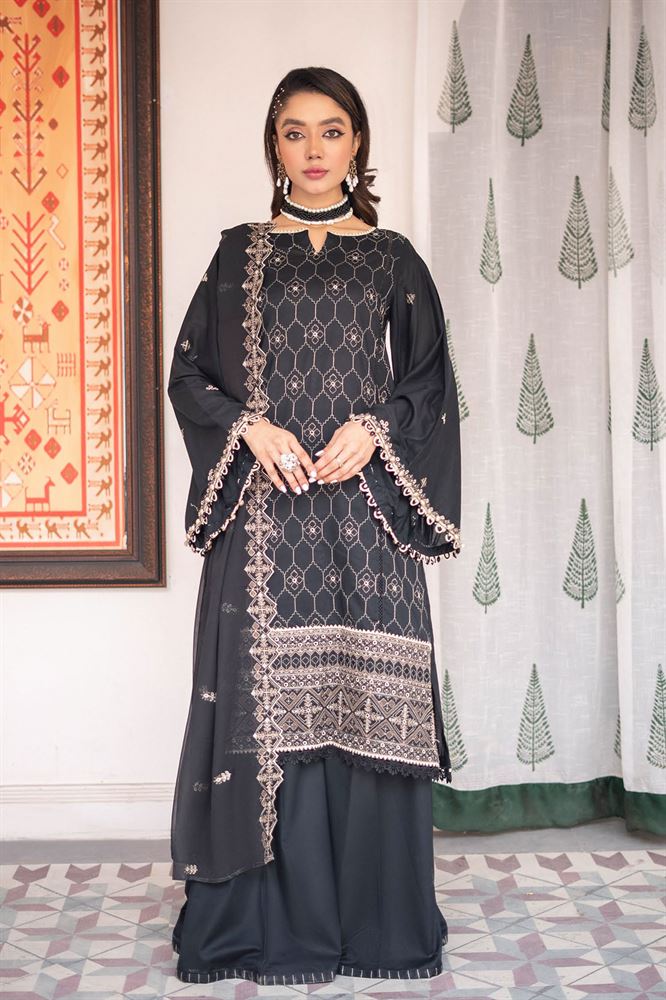 Bella Breez 3pc Unstitched Collection - Sophisticated Elegance
