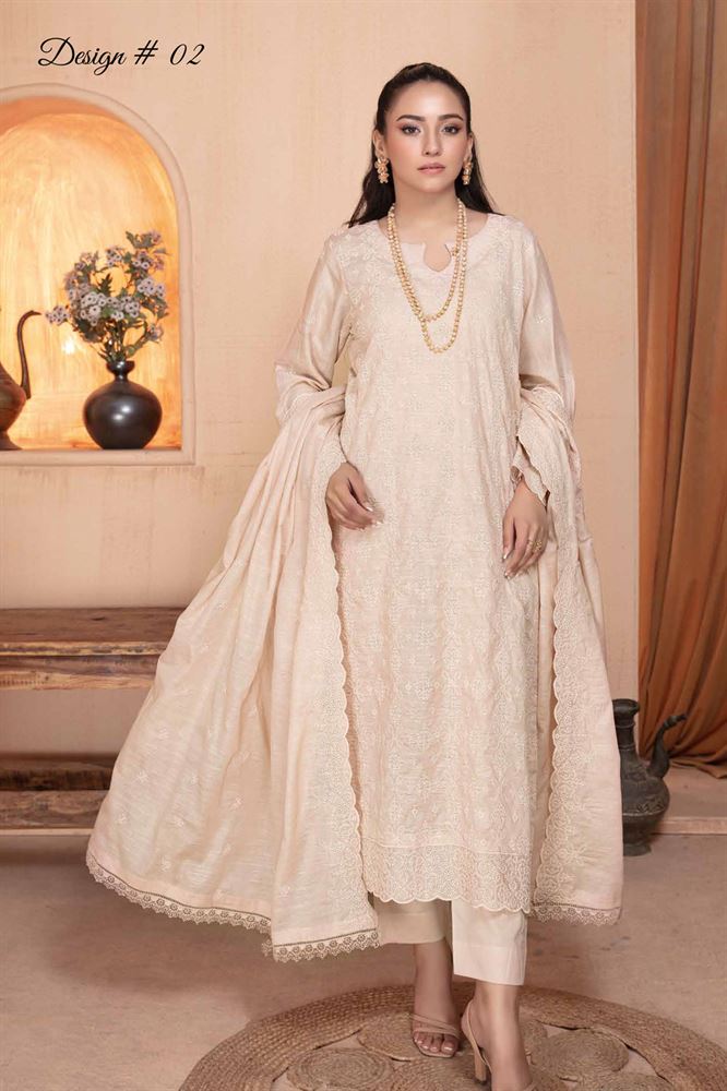 Unstitched Splendor - Saqafat Vol-1 3Pc Ensemble