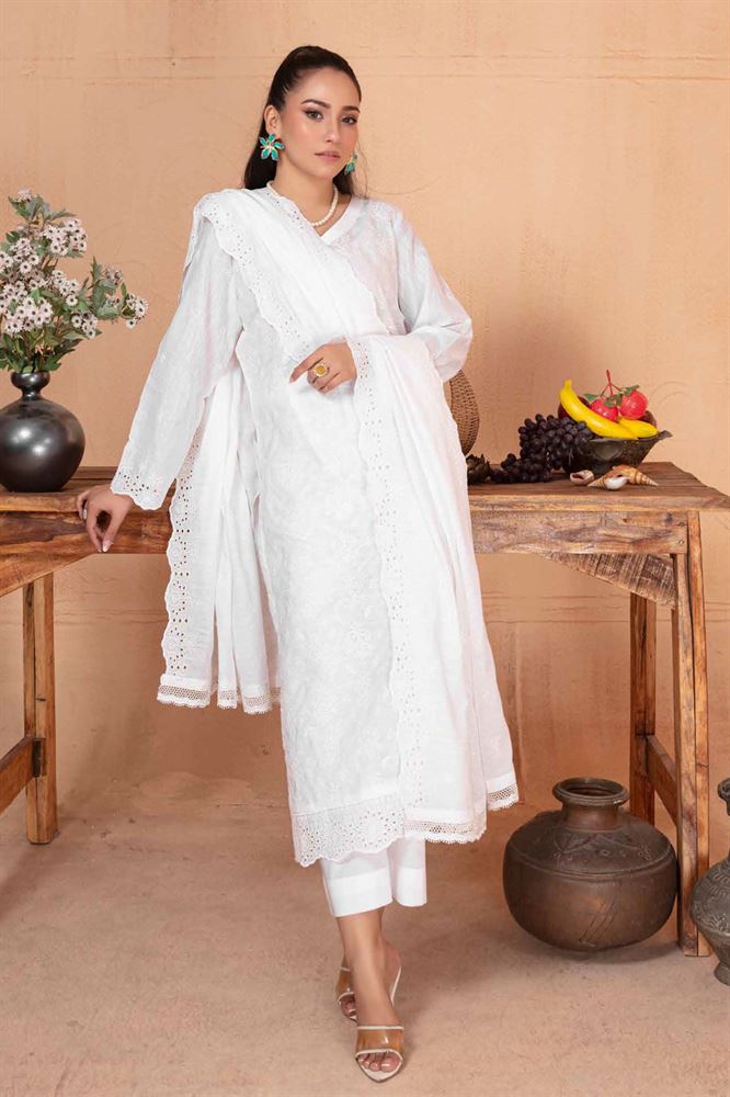 Saqafat Unstitch Textile - Cultural Elegance in 3 Pieces