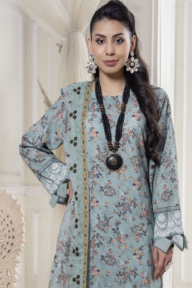 Noor E Saba 3pc Dress Material - Contemporary Fashion at its Finest