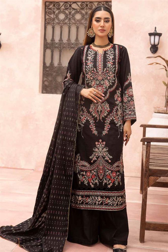 Zedan 3pc Unstitched Suit - Versatile Chic for Every Event